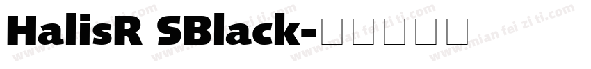 HalisR SBlack字体转换